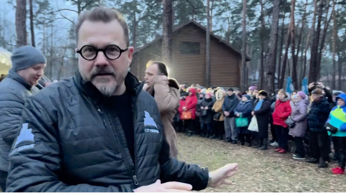 CityServe International team gathers in Bucha, Ukraine to distribute another 1 million meals to families in need.