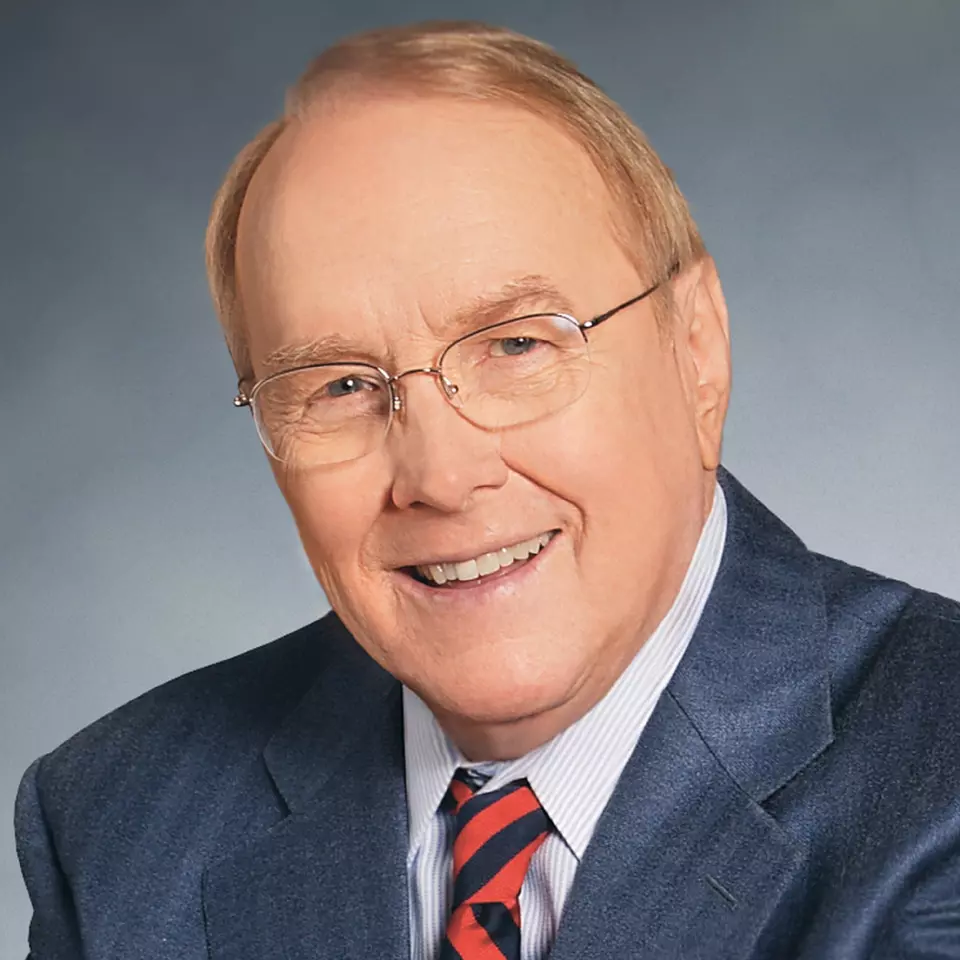 Photo of Dr. James Dobson smiling.