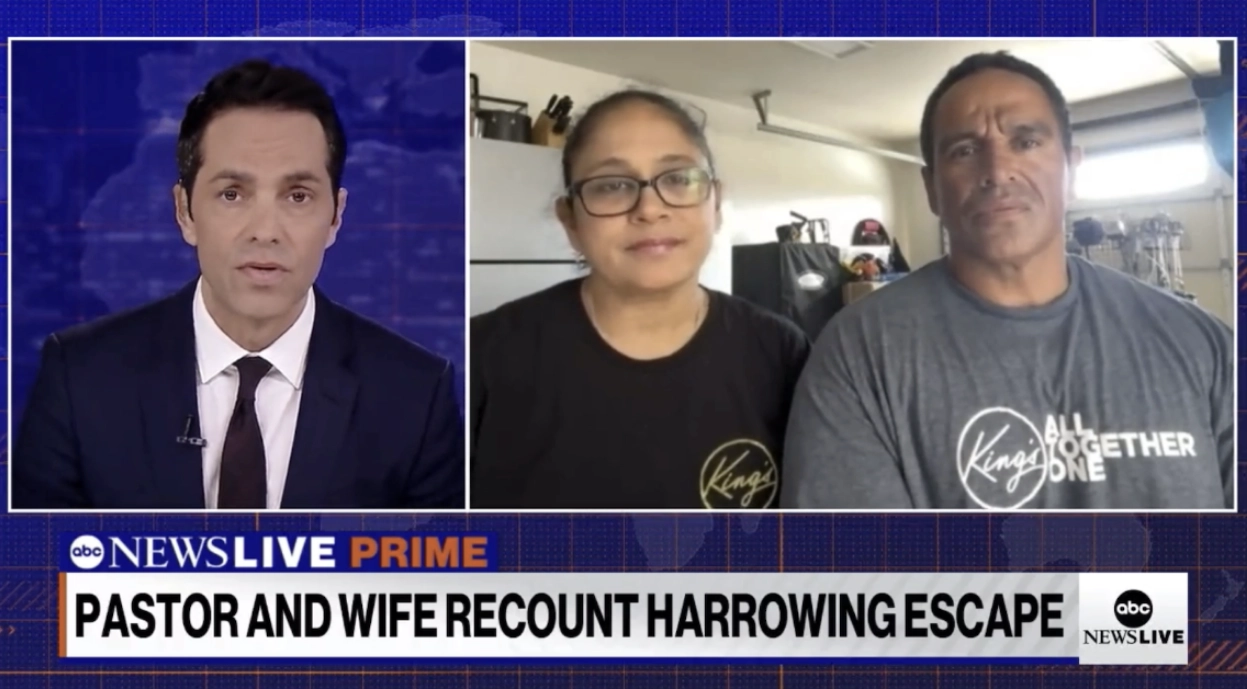 Pastor and wife recounting Maui Fire.